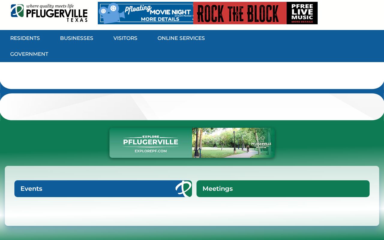 Pflugerville criminal history access on the official city website