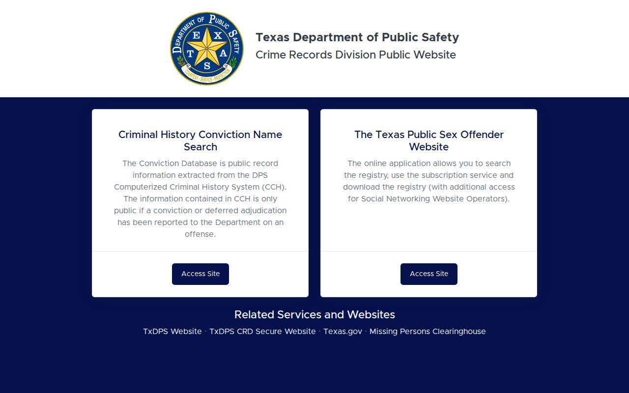 Texas DPS Travis County criminal history name search